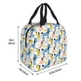 thumbnail image 2 of Yiaed Poodle Dog Print Insulated Lunch Bag Reusable Cute Tote Lunch Box, Leakproof Cooler Lunch Bags for Work Office Travel School Picnic, 2 of 5