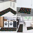 thumbnail image 4 of Game Controller Black Pattern Anti Fatigue Kitchen Rugs Set Of 2, Non Slip Washable Decorative Floor Mats for Kitchen Sink Laundry, 17"x30" and 17"x47", 4 of 5