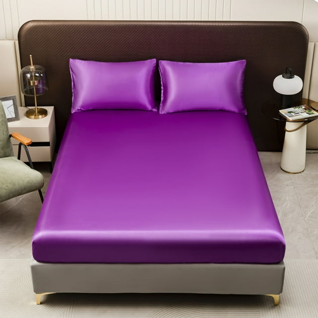 Uklsqma Drap-Housse Housse de Matelas 190X120Cm / Protège-Lit Antidérapant / Polyester Microfibre Brossée Doux et Respirant / Résistant au Rétrécissement et à la Décoloration / Housse de Matelas Pleine pour Matelas de 35Cm d'Épaisseur / Voyage