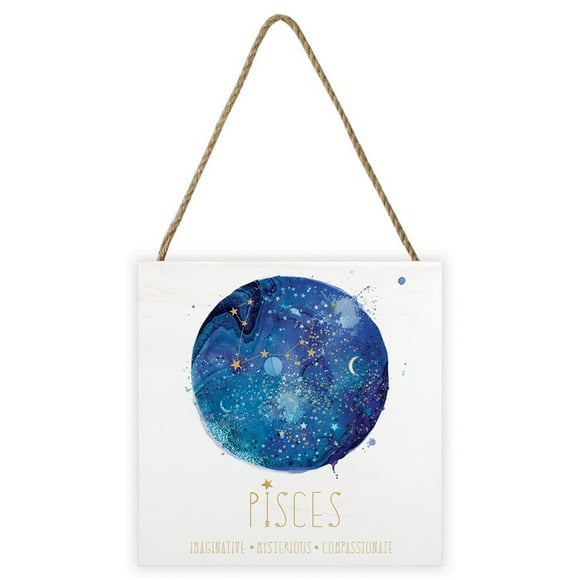 Summer Thornton Pisces Wooden Block