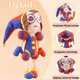 thumbnail image 3 of 2023 New Digital Circus Plush, The Amazing Pomni And Jax Plushies Toy, New Digital Circus Stuffed Toys, Cartoon Image Pillow For Fans And Kids (g), 3 of 4