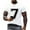 White, variant on Men Shirts Short Sleeve Round Neck Pullover Number 7 Varsity Sports Team Jersey 7th Birthday 7 Years T-Shirt &Christmas Tshirts
