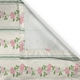 thumbnail image 3 of Ambesonne Floral Kitchen Curtains, Flower Roses Buds Swirls, 55"x39", Pale Pink Blue and Green, 3 of 3