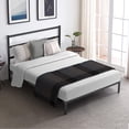 thumbnail image 2 of Giantex Metal Bed Frame w/Headboard, Bed Frame Mattress Foundation w/Wood Slat Support, No Box Spring Needed, Queen, 2 of 6