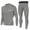 Grey, variant on DDAPJ pyju Mens Compression Workout 2 Piece Set Long Sleeve Sports Base Layer for Cycling Hiking Basketball Thermal Underwear Shirt and Pants Set Cool Dry Flash Sale Gray XXXL