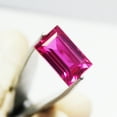 thumbnail image 2 of Pink Ruby Natural 5.75 Ct Emerald Cut CERTIFIED Loose Gemstone, 2 of 8