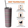 thumbnail image 6 of 20oz Green and Red Christmas Pattern Skinny Tumblers Stainless Steel Tumbler with Lid and Straw,Vacuum Insulated Double Wall Travel Tumbler Cups with Cleaning Brush for Coffee,Tea, 6 of 6