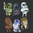 thumbnail image 2 of Womens Star Wars Doodle Character Grid Racerback Tank, 2 of 4