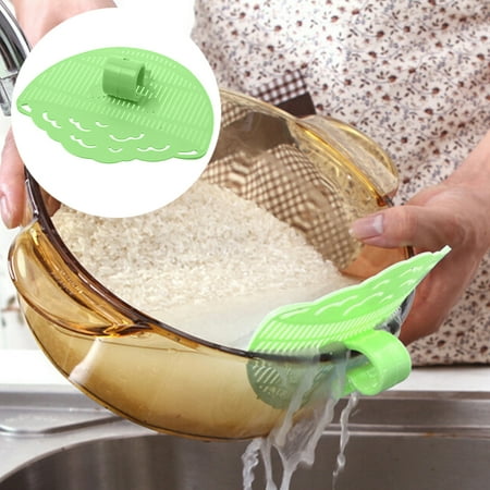 

WEPRO 1 Pack Durable Cleaning Half Round Rice Washing Sieve Cleaning Gadgets Kitchen Clip Tool