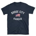 thumbnail image 1 of Dodge City Kansas Patriot Men's Cotton T-Shirt, 1 of 1
