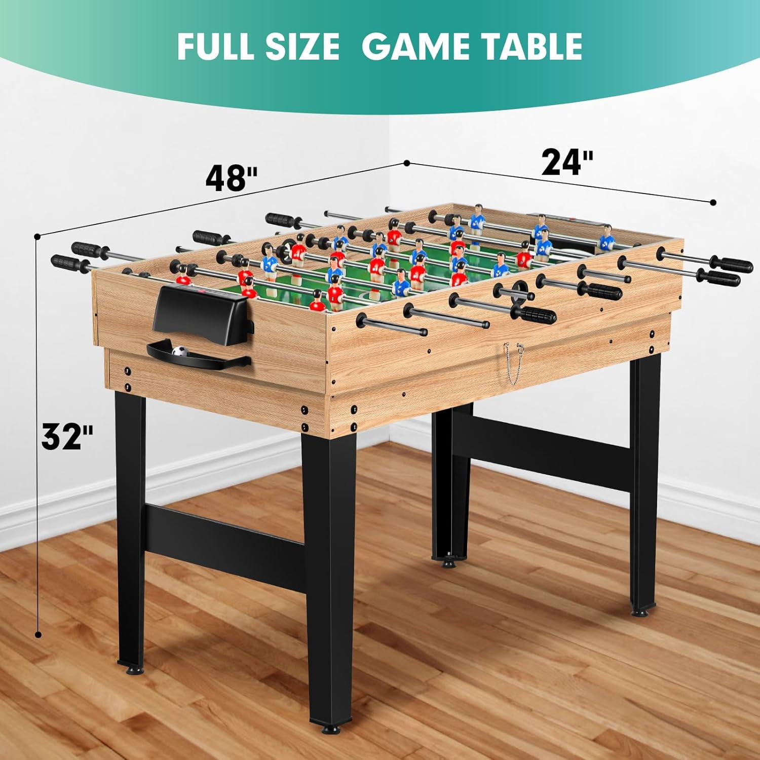 Rioloiuy 12-in-1 Combo Game Table Set for Home, Multi-Game Table for Adults Kids with Hockey, Foosball, Pool, Shuffleboard, Ping Pong, Chess, Checkers, Bowling, and Backgammon