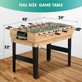 thumbnail image 5 of Rioloiuy 12-in-1 Combo Game Table Set for Home, Multi-Game Table for Adults Kids with Hockey, Foosball, Pool, Shuffleboard, Ping Pong, Chess, Checkers, Bowling, and Backgammon, 5 of 7