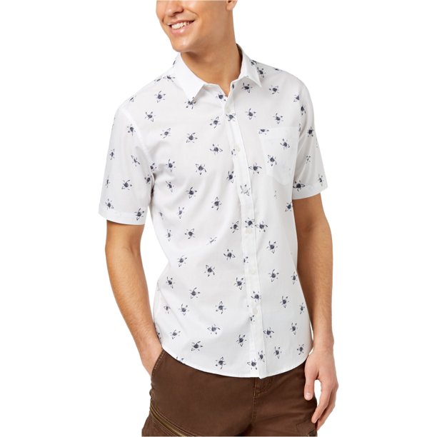 American Rag Aloha - Camisa con botones para hombre, color blanco, XXL