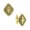 Gold, variant on 1928 Jewelry Mens Silver Tone Boxed Diamond Shaped Cufflinks