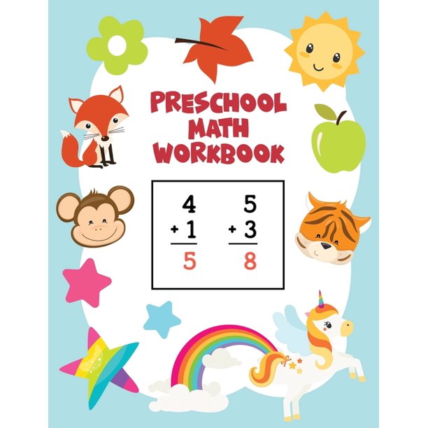 Preschool Math Workbook : Learn Numbers 1-20 with Number Tracing, Counting, Matching, Coloring, Simple Math Activities, Addition and Subtraction Great ...