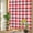 Red White, variant on Red White Plaid Privacy Window Film, Decorative Stained Glass Window Film, Modern Farmhouse Buffalo Check Gingham Resuable Rainbow Static Cling for Home Bathroom Living Room Glass Door 17.7"x39.3"