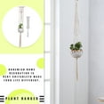 thumbnail image 4 of Toystoory Cestas colgantes 100 hechas a mano, soporte para plantas, macramé, colgador de plantas, maceta para colgar en la pared interior, soporte para Jardín y Patio No.15 Toystoory HA001777-15, 4 of 6