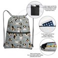 thumbnail image 3 of Fuzoiu Funny Beagle Active Dog Print Drawstring Backpack Water Resistant String Bag Sports Sackpack Gym Sack for Men Women, 3 of 6