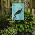 thumbnail image 2 of Carolines Treasures Indian Peahen Peafowl Blue Check Flag Garden Size Small multicolor, 2 of 3