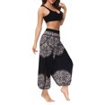 thumbnail image 4 of Txlixc Pantalones de entrenamiento para mujer, estampado digital bohemio, pantalones de yoga sueltos con lado dividido Txlixc Estilo de ocio, 4 of 9