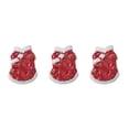 thumbnail image 4 of sweethay Ropa para perros Espesar Brillante en color Vestidos para cachorros Traje Tang Tamaño múltiple para Pomerania Maltés Bichon XXL XXL, abanico flor rojo 3Conjunto, 4 of 6
