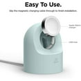 thumbnail image 4 of Apple Watch Stand Charging Dock - Compatible with Apple Watch Series Ultra/8/SE2/7/6/SE/5/4/3/2/1 (49mm, 45mm, 44mm, 42mm, 41mm, 40mm, 38mm), Simple Design (Mint), 4 of 8