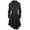 Black, variant on ICHUANYI Women's Classic Jacket Casual Solid Double-Breasted Button Wool Blend Trench Coat with Pockets Fall Winter Clothes Outfits 2023
