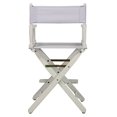 thumbnail image 2 of Casual Home Chaise de Réalisateur 24 Pouces Cadre Blanc-Toile Blanche, 2 of 5