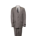 thumbnail image 1 of 2 Button Front Closure Interior Pick Stitching Boys Suits  Dark Tan - 10, 1 of 1