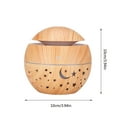 thumbnail image 3 of TUOBARR Star Sky Wood Grain Hoow Star Humidifier Colorful Translucent Mini Portable 130ML Aromatherapy Macne, 3 of 5