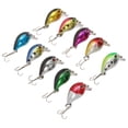 thumbnail image 2 of Kit de 10 señuelos duros para pesca con crankbait Minnow para agua dulce y salada., 2 of 14