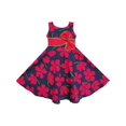 thumbnail image 3 of 2 Pecs Girls Dress Sunhat Bow Tie Flower Summer Beach Kids Clothing 4-5, 3 of 6