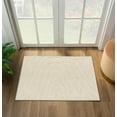 thumbnail image 2 of Luxe Weavers Modern Geometric Wave Cream 2x3 Area Rug, Stain Resistant Carpet, 2 of 8