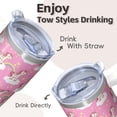 thumbnail image 4 of 20OZ Unicorn Lover Tumbler with Handle Insulated Travel Mug Thoughtful Presents for Women Unicorn Fans Great for Birthday Christmas and Art Class Sessions, 4 of 6