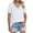 White, variant on Delayuji Womens T Shirts V Neck Cap Short Sleeve Summer Tops Trendy 2025 Loose Casual Tshirts with Pocket Black M Polyester,Spandex,Cotton Short Sleeve Shirts for Women