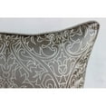 thumbnail image 3 of The HomeCentric Cushion Cover, Grey Silver Throw Pillows Cover, Embroidered Damask Pillows Cover, Pack of 2, 18x18 inch (45x45 cm) Cushion Covers, Square Silk Pillowcase, Floral - Gray & Pearl, 3 of 4