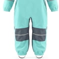 thumbnail image 6 of Kids One Piece Rain Suit – Solid Color Waterproof Hooded Full Body Raincoat with Reflective Strips – Lightweight Breathable Rain Gear for Boys & Girls – Outdoor,Camping & School, 6 of 6