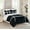 Black, variant on Elegant Comfort Comforter Sets Queen