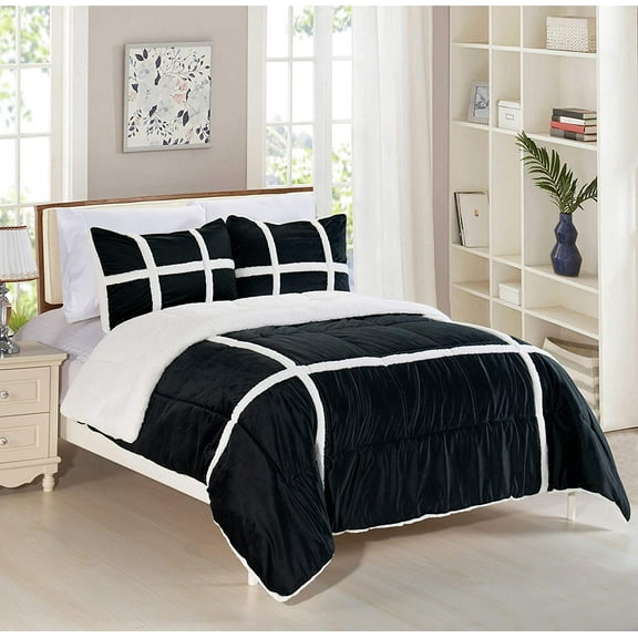 Elegant Comfort 3 Piece Comforter Sets, Queen