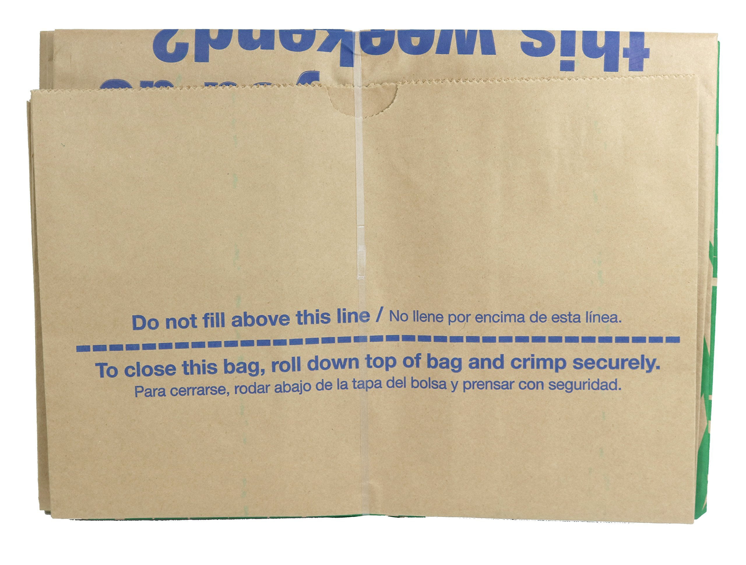 Lowe's 30-Gallons Brown Outdoor Paper Leaf Flap Tie Trash Bag (5-Count) in  the Trash Bags department at