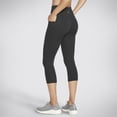 thumbnail image 2 of Legging Skechers Go Walk de cintura alta a media pantorrilla para mujer, negros, 2 of 4