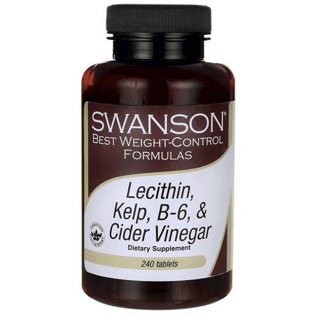 Swanson Lecithin, Kelp, B-6, & Cider Vinegar 240 (Best Lecithin For Breastfeeding)