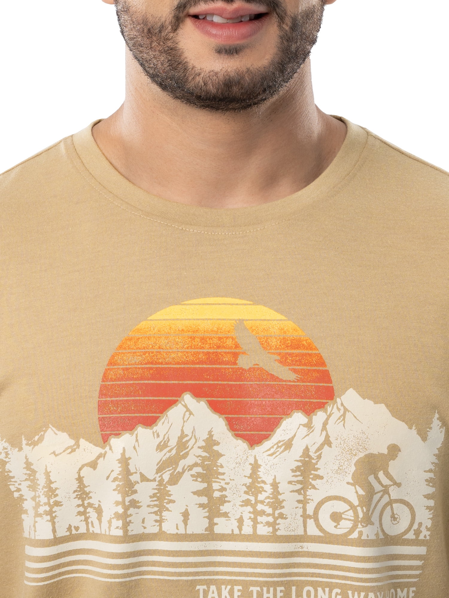 Ozark Trail Men's Active Graphic Tee with Short Sleeves, Sizes S-3XL