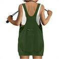 thumbnail image 5 of LOVZFMLL Workout Sets for Women Loose Sleeves Tank Top and Biker Shorts Athletic Running Matching Sets Casual Summer Outfits Green L, 5 of 8