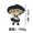 Noir marita, variante sur Jouet en Peluche Touhou Peluche Lolita Mignonne Figurine d'Anime Poupée en Peluche pour Fans Collection Cadeaux d'Anniversaire