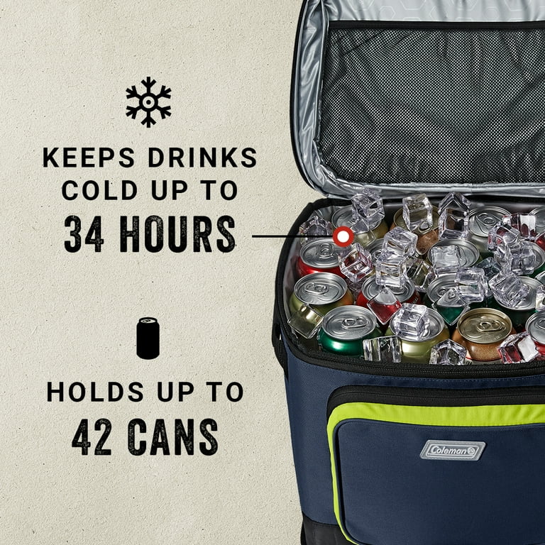 Coleman XPAND 42 cans Soft Sided Cooler with Wheels, Spider