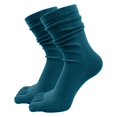 thumbnail image 2 of CUIYUAN Womens Crew Toe Socks Athletic Running Proper Toe Alignment Breathable Solid Color Cotton Long Finger Socks Women's Long Tube Warm Toe Socks Wicking Athletic Socks, 2 of 4