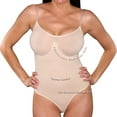 thumbnail image 2 of Aha Moment by n-fini Women's Shapewear Cami Bodysuit with Non-padded Underwire Bra and Thong panty, 2 of 3