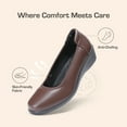 thumbnail image 5 of BURUDANI Women’s Pumps Round Toe Wedge Heel Black Dress Shoes Skin-Friendly Arch Support, 5 of 7