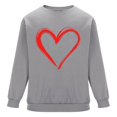 thumbnail image 6 of BEFOKA Mens Long Sleeve Shirts Crewneck Sweatshirt Valentine'S Day Love Heart Printed Golf Pullovers Men Fall Tops Work Blouses Graphic Tshirts Family Tops Blouse, 6 of 6